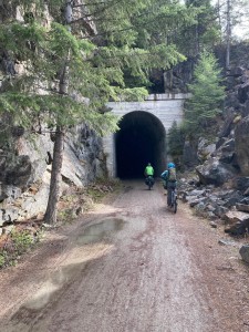 Us heading into the tunnel!