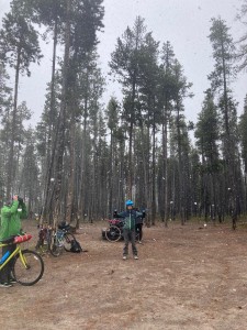 The snow flakes are even visible on the picture!