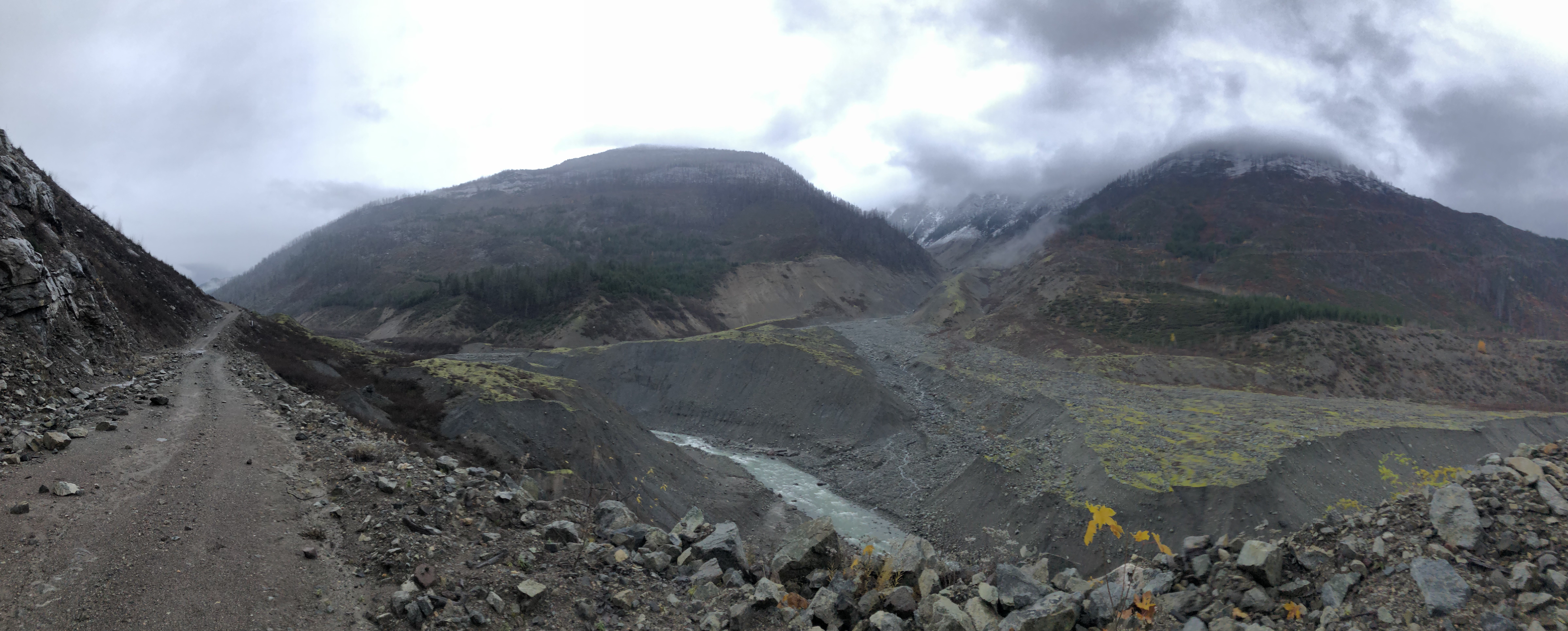 View of the landslide debris (Duncan M)
